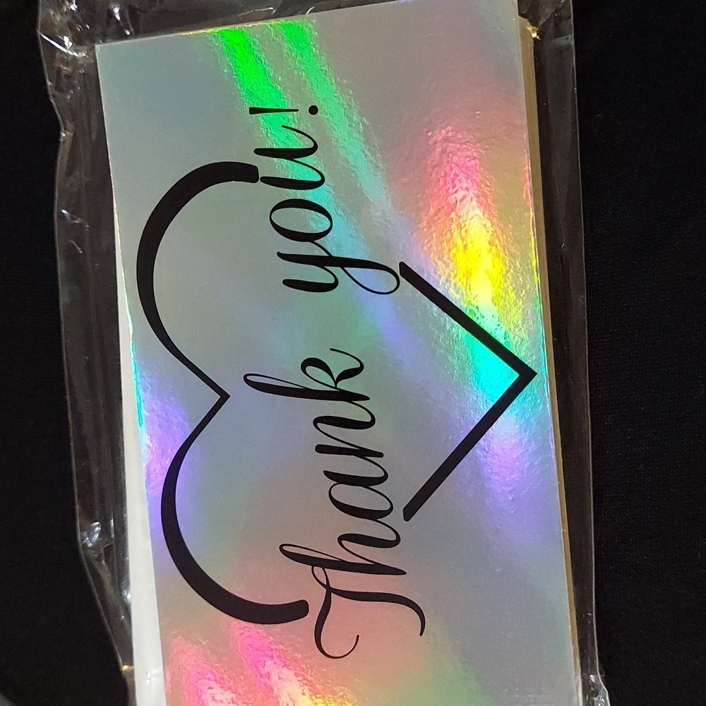 30 Thank You Cards and 500-1 inch Stickers
